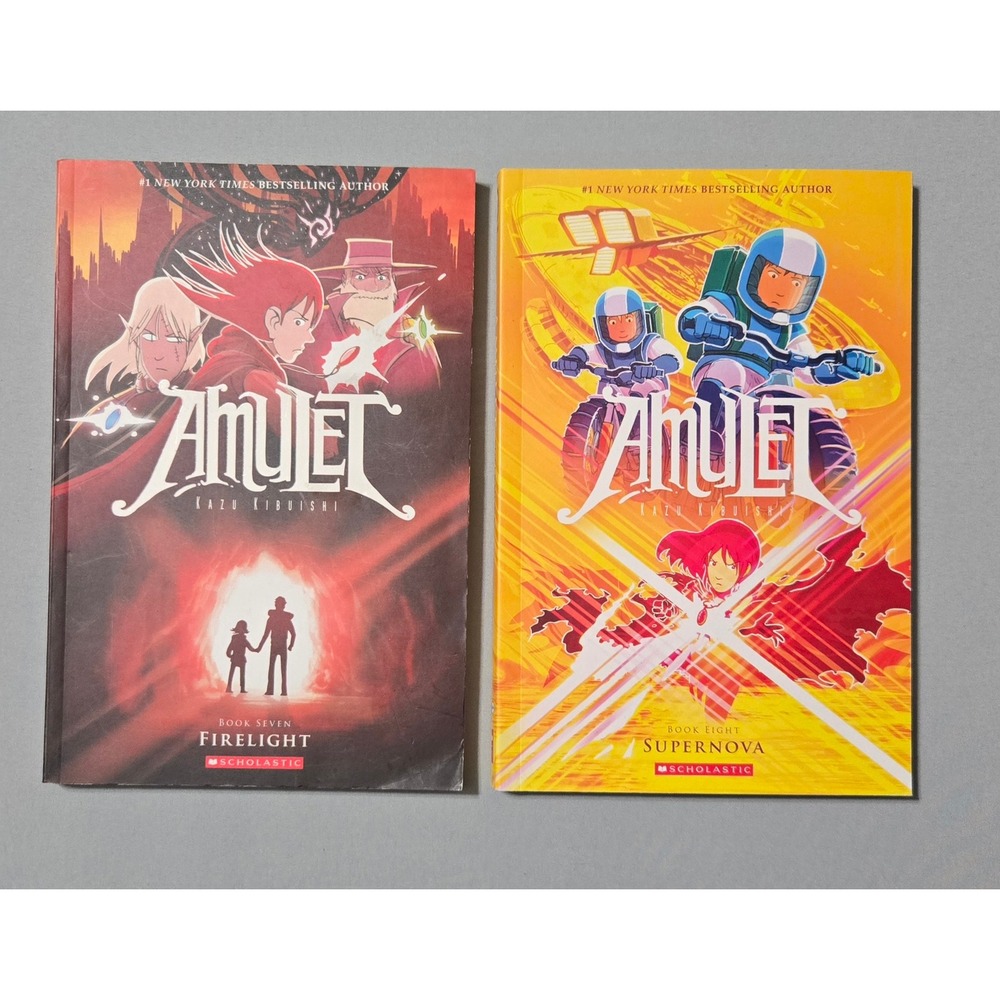 Amulet Graphic Novel Series Books 7 and 8 by Kazu Kibuishi Paperback Scholastic